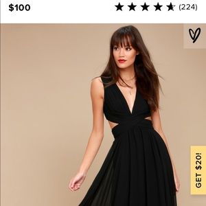 Vivid Imagination Black Cutout Maxi Dress